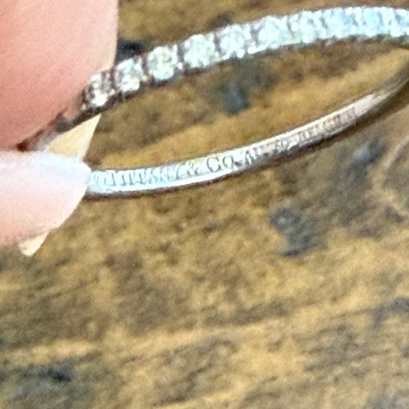 Tiffany & Co Diamond Metro Eternity Ring 18K White Gold - Picture 6 of 7